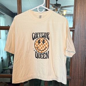 Comfort Colors Cream Caffeine Queen Tee